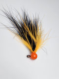 Sparkly Orange Black