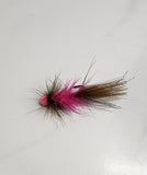 Glow hot pink/ Olive cerise brown